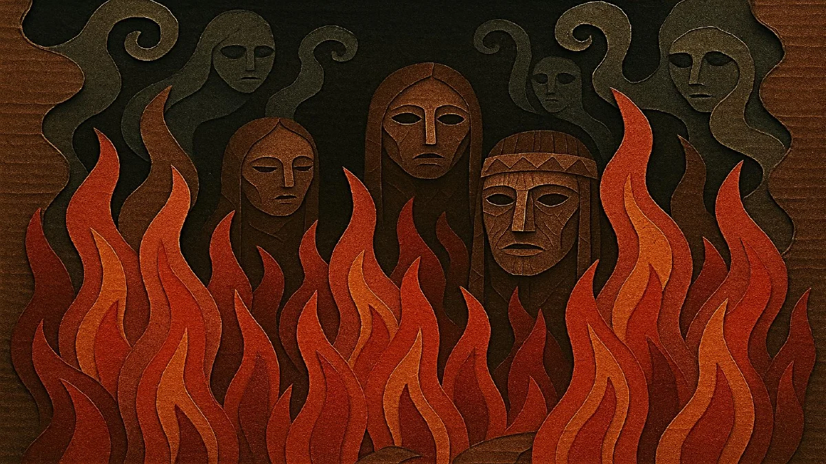 Ilustración de Alrededor del fuego